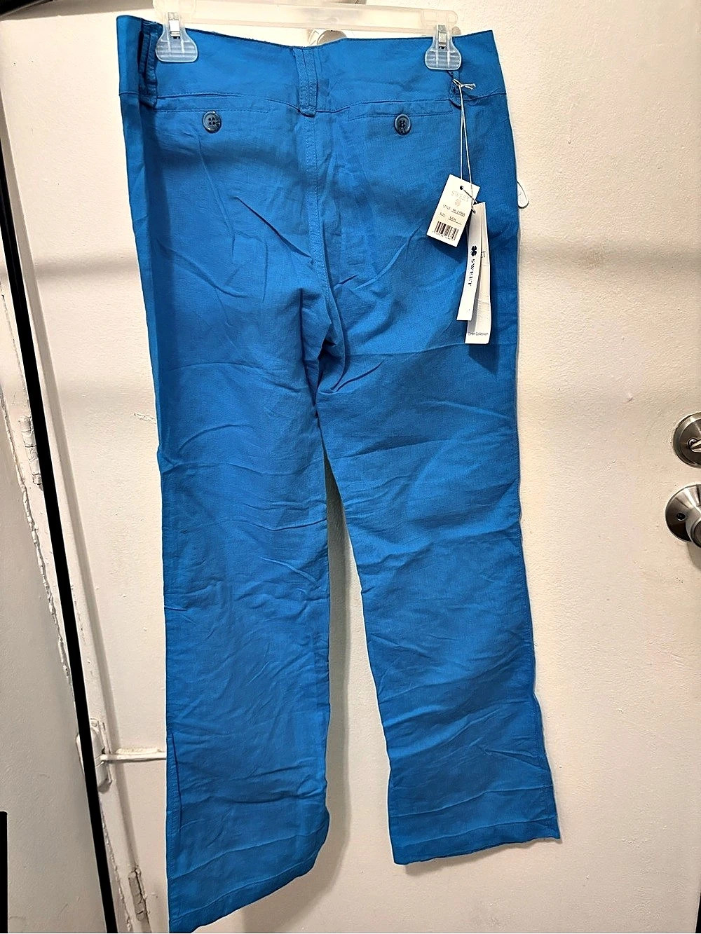 SWEET Women's Straight Leg Pants in Blue NWT